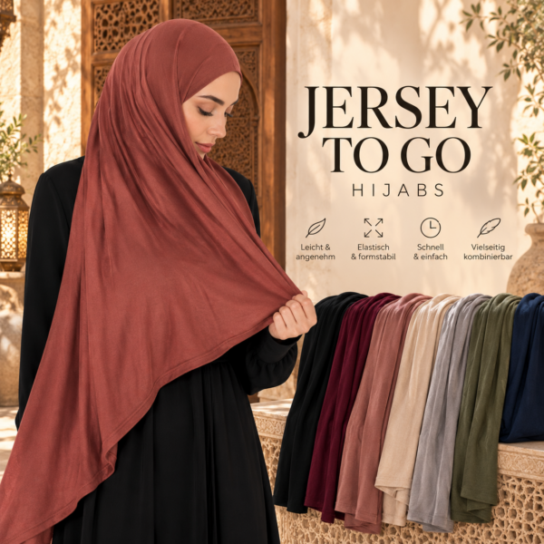 jersey hijabs im warmen, orientalischen ambiente